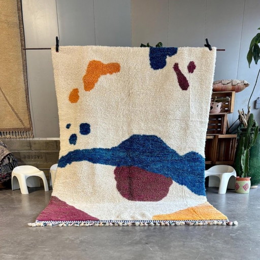 Handgemaakt Marokkaans wollen tapijt – Uniek en tijdloos 200cm x 300cm – vloerkleden en tapijten, Cotton