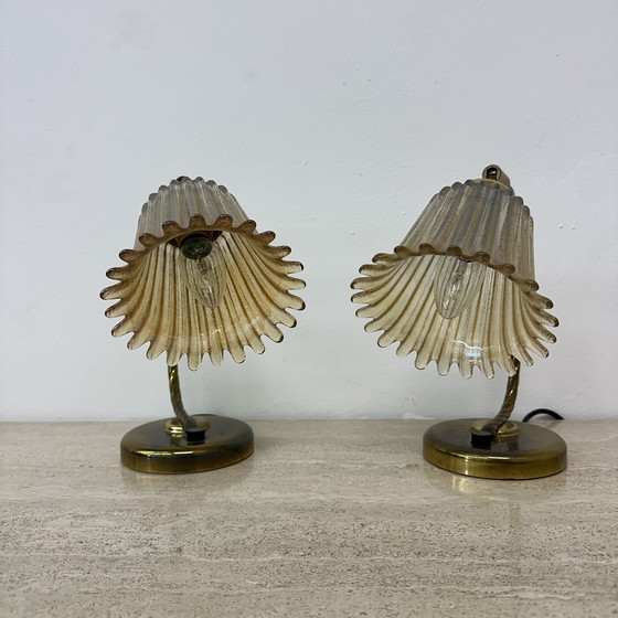 Image 1 of Set Of 2 Table Lamps Art Deco, 1950S