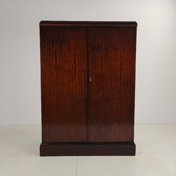 Image 1 of Herenkledingkast uit de jaren 1920 van mahonie en eikenhout, gemaakt door Compactom Ltd.