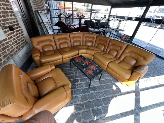 Image 1 of Paltrona Italia design in pelle anni '70