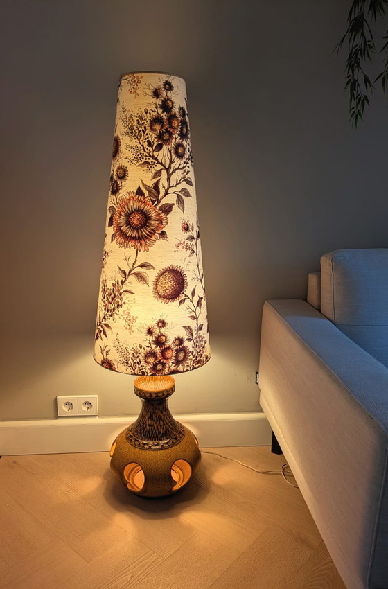 Image 1 of Vintage, retro ceramic floor lamp, West Germany