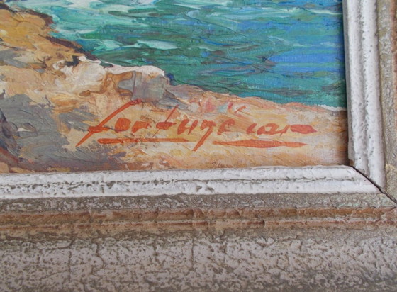 Image 1 of Antico dipinto navale sul mare segno mediterraneo fortuna auto marseille