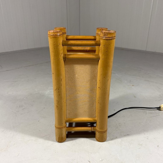 Image 1 of Rattan table lamp 1970s