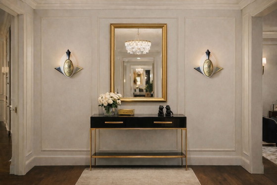 Image 1 of Lampade da parete vintage con influenze Art Déco