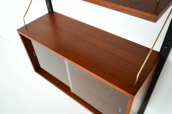 Image 1 of Teakhouten boekenkast, Deens design, jaren 60, productie: Denemarken