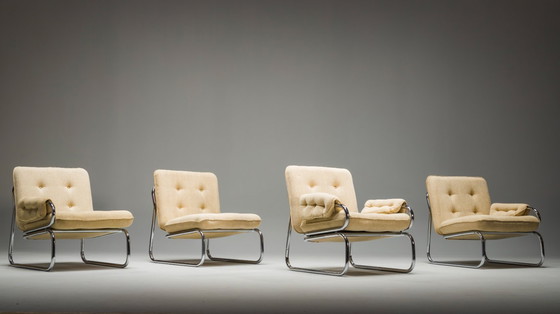 Image 1 of  Set of Three-Seater Borkum Sofa and Armchairs by Johan Bertil Häggström for Ikea, 1970s
