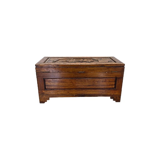 Vintage chinesische Kampferholztruhe, 2. Hälfte 20. Jahrhundert – opbergkast, Wood (photo 2 of 7)