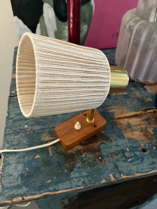 Suspension vintage, sisal et teck.
