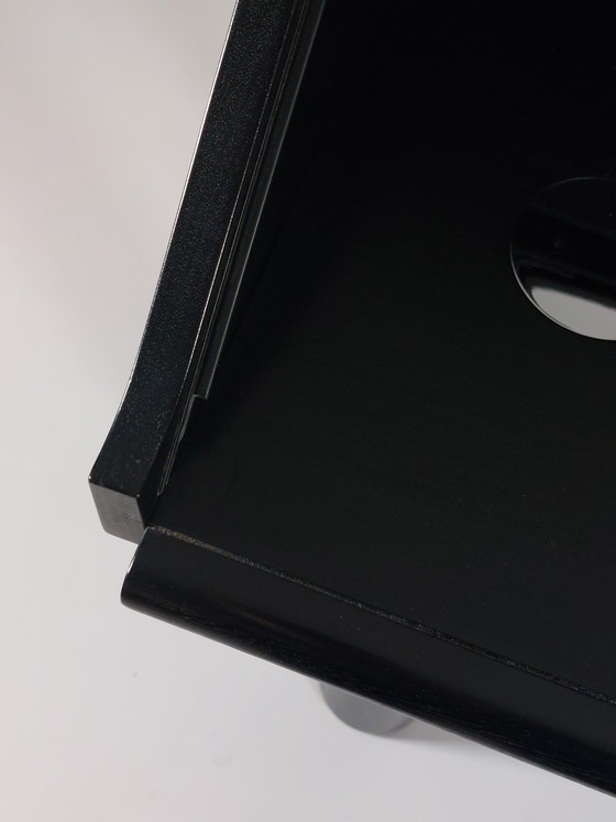 Image 1 of Excepcional escritorio secretario posmoderno de la colección Röthlisberger, diseñado por Hans Eichenberger.