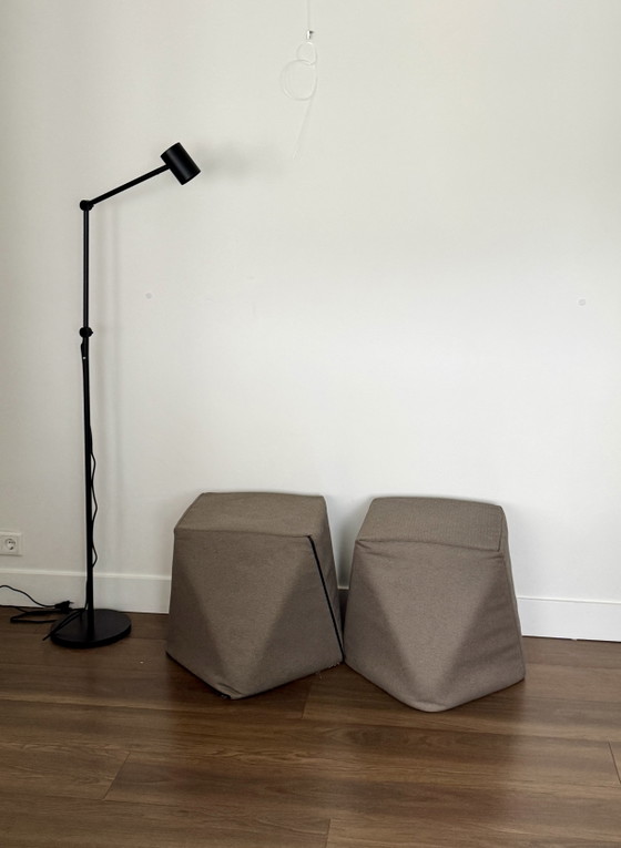 2x Stylish Montis Poufs – Footstools & poufs, Textile (photo 3 of 5)