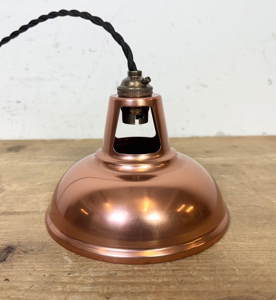Image 1 of Lampada da soffitto vintage in rame industriale, anni 2000