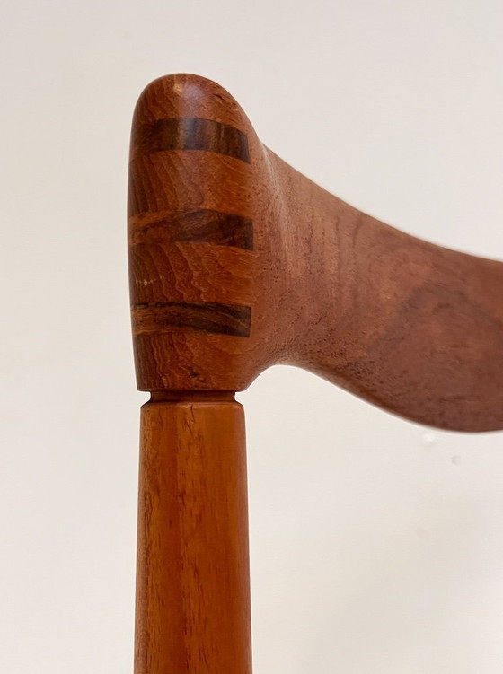 Image 1 of Gereviseerde Set Van 4 Papercord Stoelen Van H. Klein Voor Bramin, 1960's