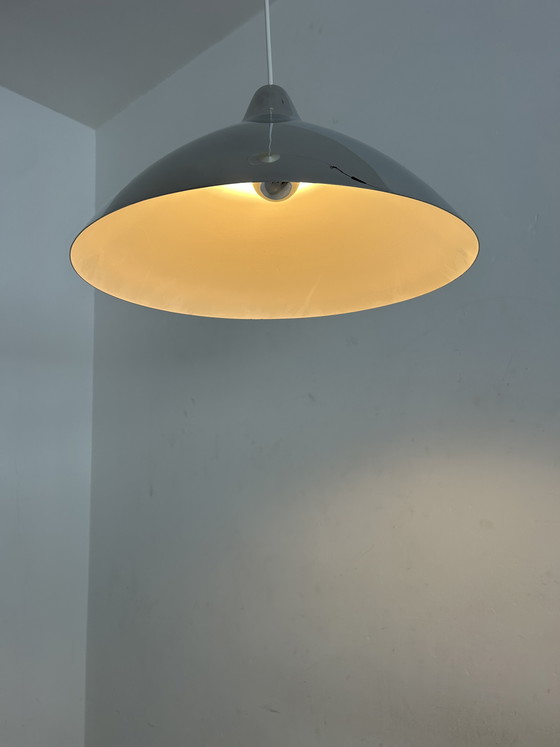 Image 1 of Vintage chrome pendant lamp Lisa Johansson-Pape for Orno