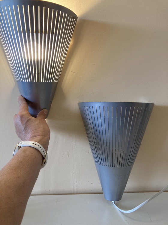 Image 1 of 2x Vintage Ikea Klyka Wandlampjes