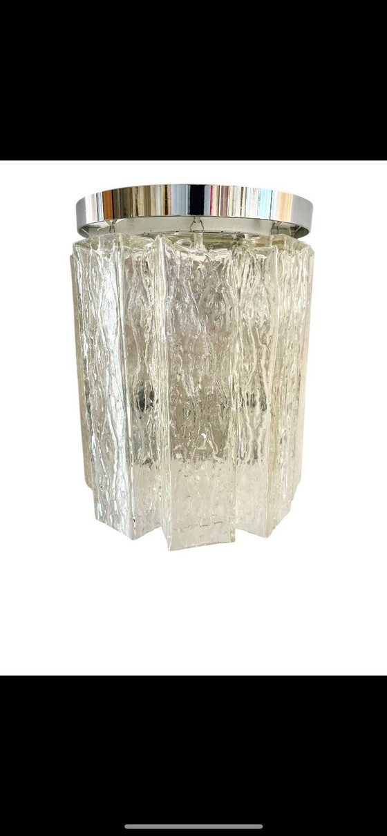 Image 1 of Kaiser Leuchten, modello in vetro di murano per il ghiaccio, anni '70