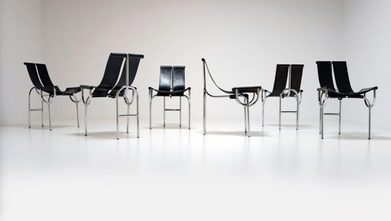 Image 1 of TRI 15 Stühle von Roberto Gabetti & AImaro Isola für Arbo, Italien, 1968