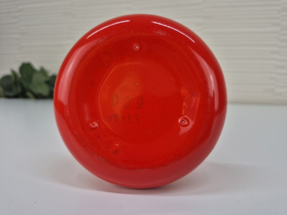 Vaso vintage SicArt modello 009. Ceramica arancione/rossa. – Vasi (photo 8 of 8)