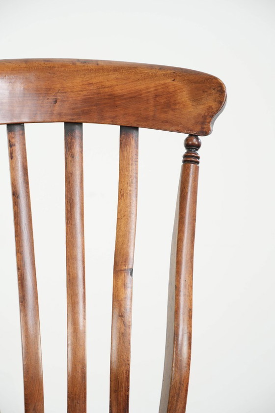 English oak Windsor rocking chair from the early 19th century with beautiful warm colors – Wood, Klassiek (photo 7 of 11)
