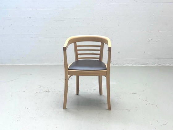Sillón “Charles” de Jan Kurtz en madera de haya y cuero, 2012. – Sillas auxiliares, Leather, Wood (photo 11 of 12)