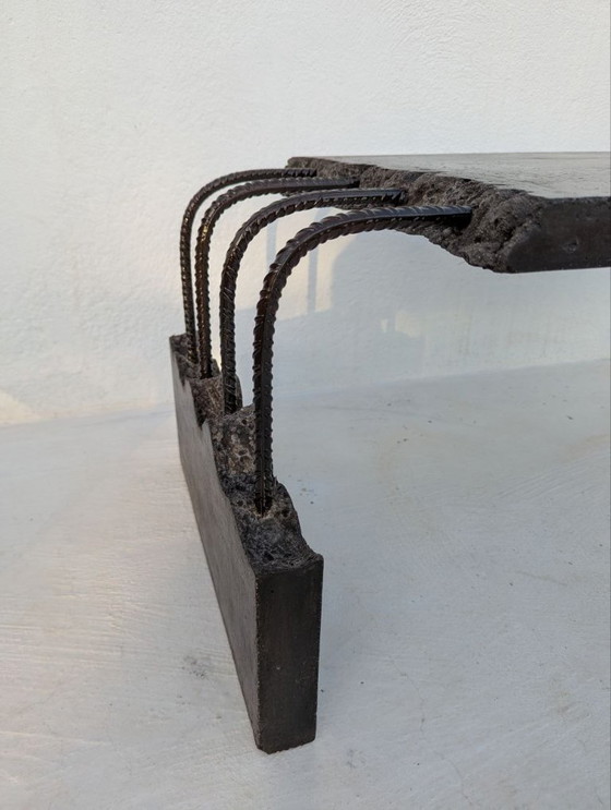 Image 1 of Wallavibe - D.B - Tavolino da caffè - Tavolo a L - Stile brutalista - Mobile scultoreo