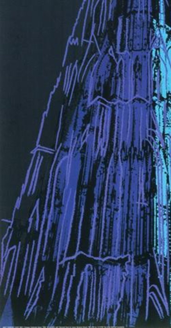 Image 1 of Andy Warhol – Cathédrale de Cologne (Bleu) | Estampe Pop Art Après 1985