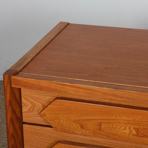 Vintage Chest of Drawers in Solid Elm, 1980