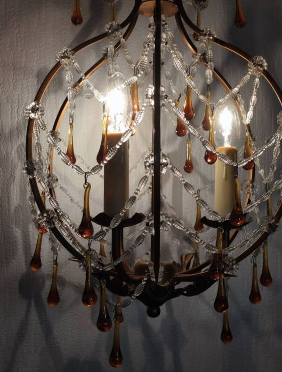 Image 1 of Lámpara de araña de cristal