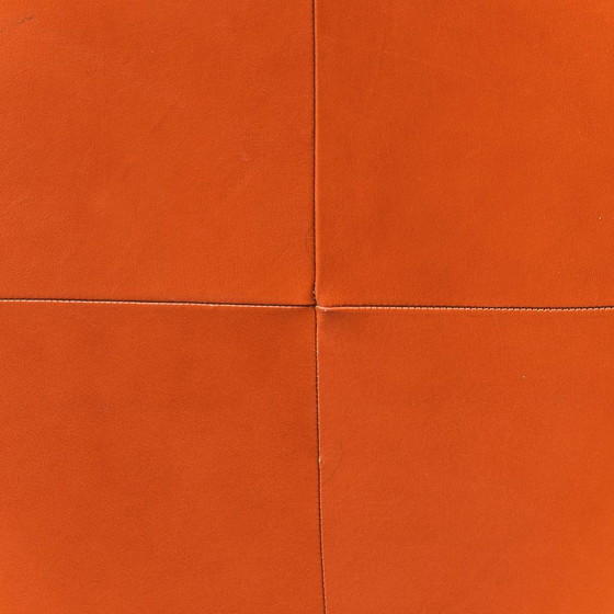 Image 1 of COPPIA DI POLTRONE VINTAGE IN PELLE ARANCIO ANNI ’70 MODERNARIATO