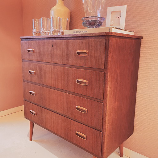 Swedish Teak Chest of Drawers, Years 50-60