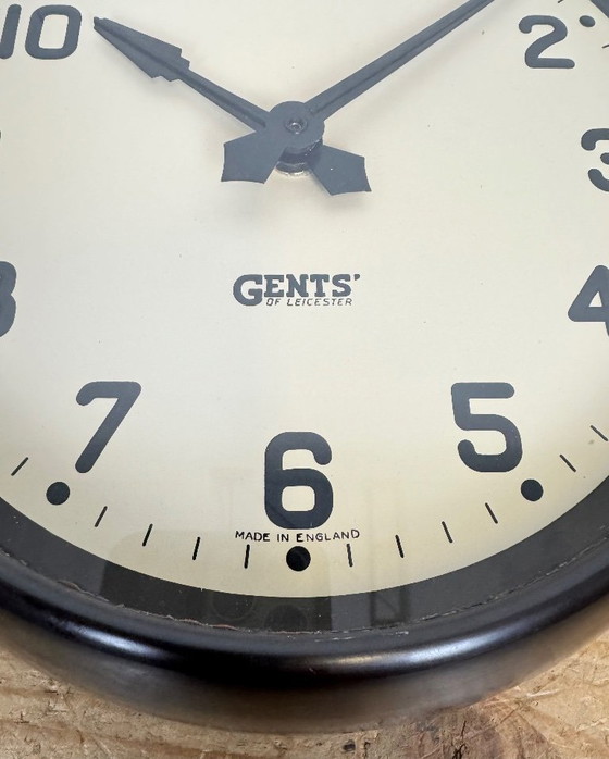 Image 1 of Vintage Brown Bakelite Wall Clock by Gents of Leicester, 1950s