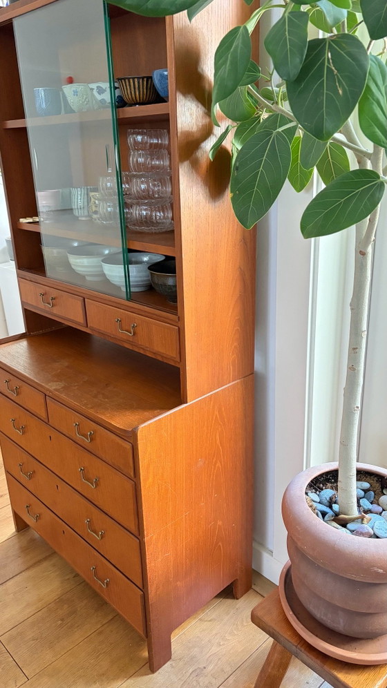 Unidad de teca Mid-Century de dos piezas – Armarios de almacenamiento, Madera (photo 5 of 12)