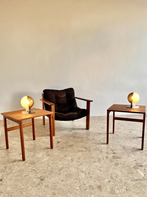 2x Danish Modernism 1960s Side Tables Teak