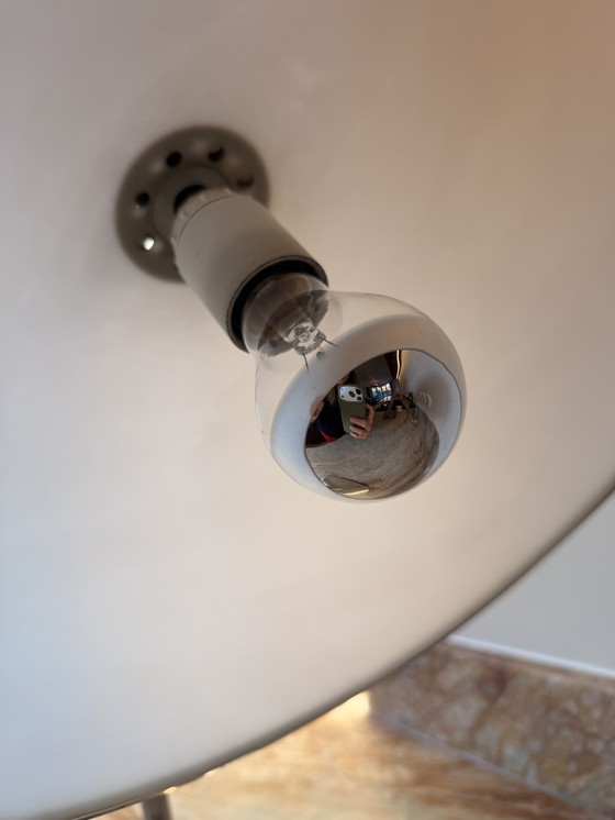 Image 1 of Lámpara de mesa italiana de mediados de siglo en cromo y acrílico, década de 1970