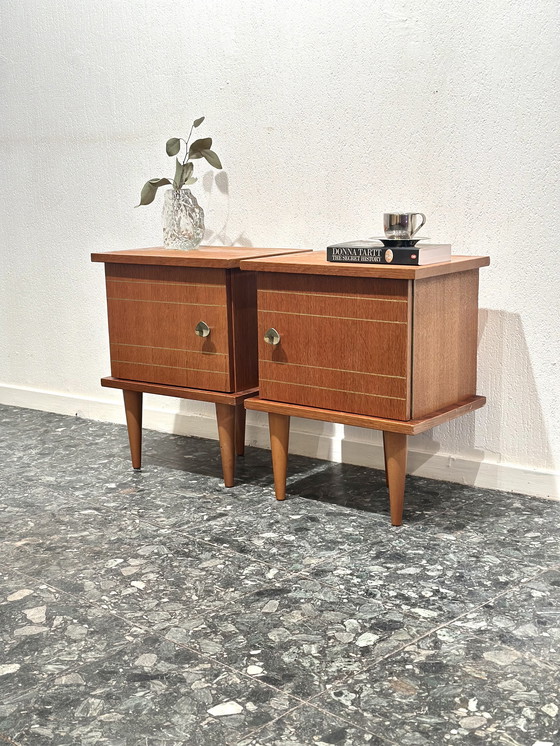 Image 1 of Tables de nuit rétro vintage