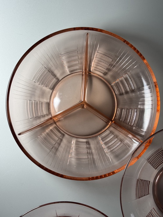 Image 1 of Servizio da portata Art Déco Rosaline "Severina" di Val Saint Lambert