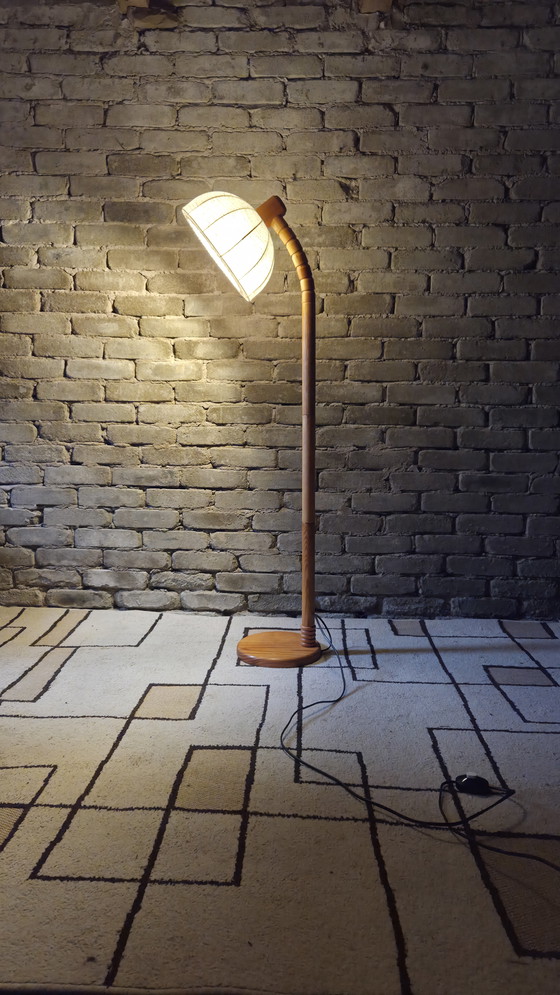 Image 1 of Danish pine floor lamp, 1970