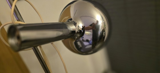 Image 1 of Space Age floor lamp Koch & Lowy Design classic Tulip chrome