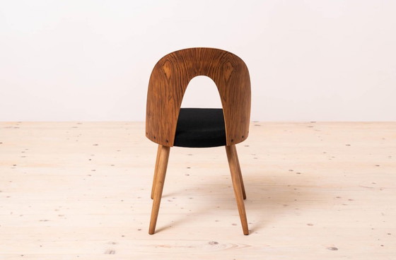 Image 1 of Set di 4 sedie da pranzo Mid-Century di Antonin Šuman, rivestite in tessuto Kvadrat