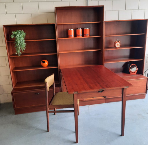 Vintage Teak Schrank mit Klapptisch Midcentury 60's - 70's
