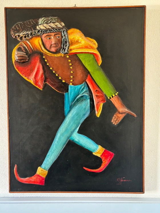 Der bunte Narr, Gemälde & Zeichnungen, Holz, Andere, Mehrfarbig, Figuratief (Foto 4 von 5)