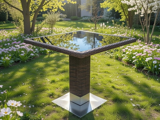 Rattan-Designtisch 80x80cm (NEU IN ORIGINALVERPACKUNG!)