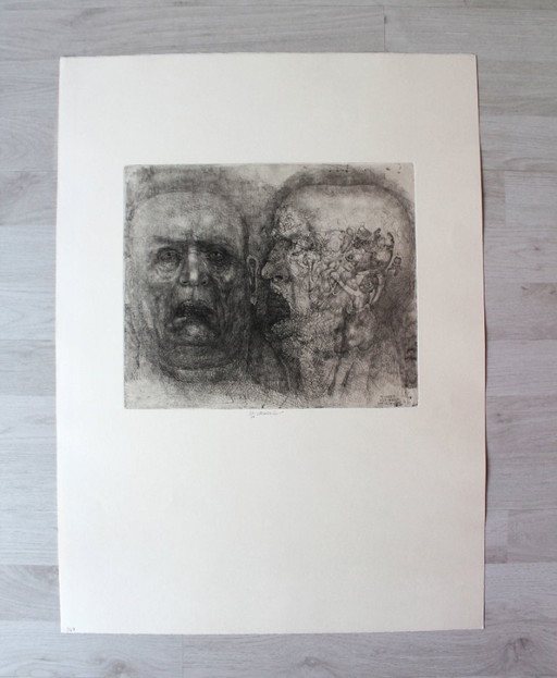 Jiři ANDERLE: Etching - edition of 50 - signed-numbered (66 x 48 cm)