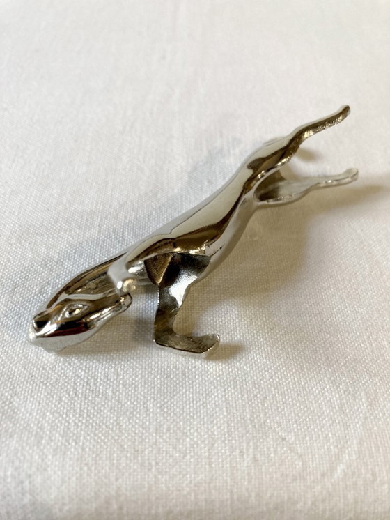 Image 1 of Six silver-plated metal knife rests in the shape of horses. 1960s