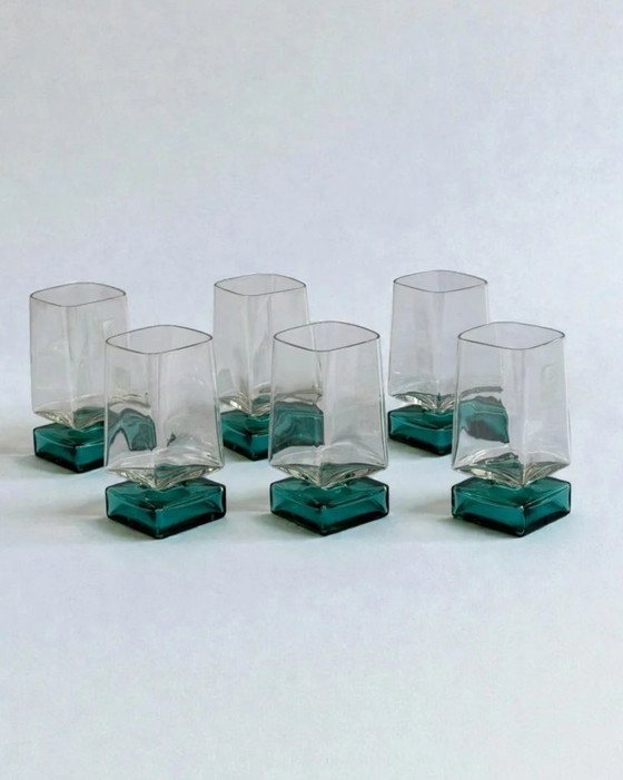 Image 1 of Vintage 90s Glassware Set by Luigi Bormioli for Light & Music