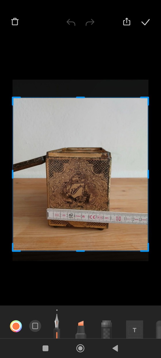 Vecchia lattina di caffè Eduscho Scatola di latta vintage da collezione – Oggetti decorativi, Metallo (photo 6 of 10)