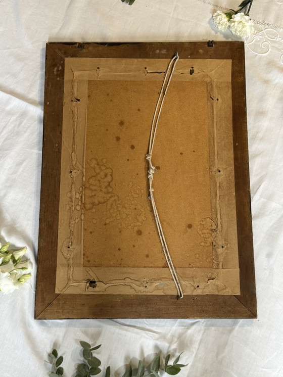 Image 1 of Rare vintage turquoise mirror