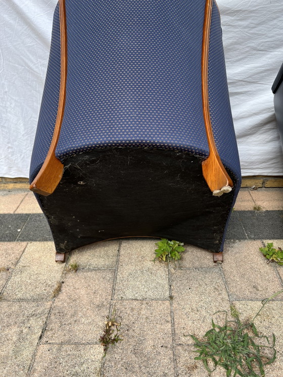 Image 1 of Kersenhout jugendstil fauteuil
