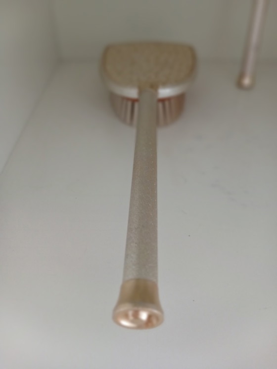 Vintage Hairbrush and Hand Mirror/Dressing Table Set – Decoration, Glass, Metal (photo 7 of 12)