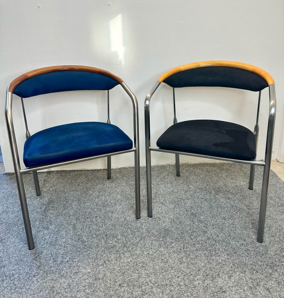 2 Henrik Tengler Danish Design Stühle Chairman Hansen & Sørensen, Esszimmerstühle, Eisen, Silber (Foto 12 von 15)
