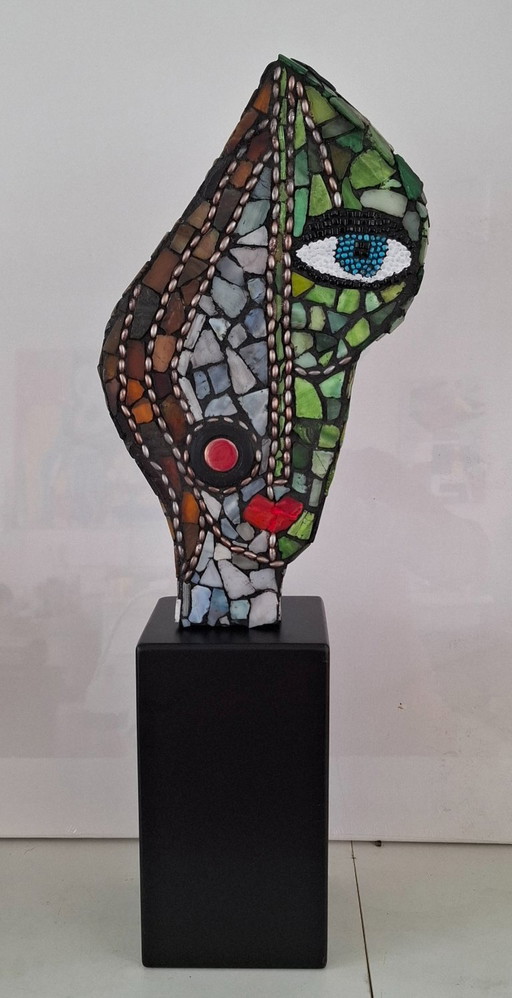 "Sculpture en mosaïque "One eye